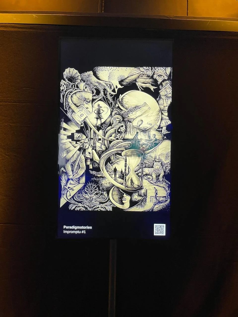 Impromptu #1 displayed at NFT Tallinn