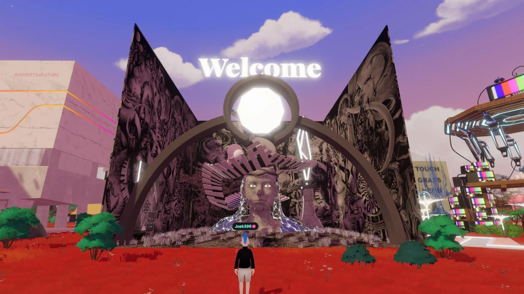 Tempus Impromptu immersive installation in Decentraland